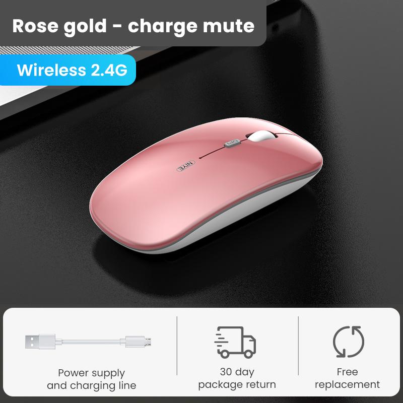 Không Dây 2.4Ghz Chuột Máy Tính Bluetooth Dual Mô Hình Im Lặng Quang Học Ergonomic USB Sạc Chuột Cho Macbook Laptop PC