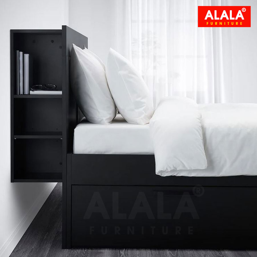 Giường ngủ ALALA36 + 2 hộc kéo / Miễn phí vận chuyển và lắp đặt/ Đổi trả 30 ngày/ Sản phẩm được bảo hành 5 năm từ thương hiệu ALALA/ Chịu lực 700kg