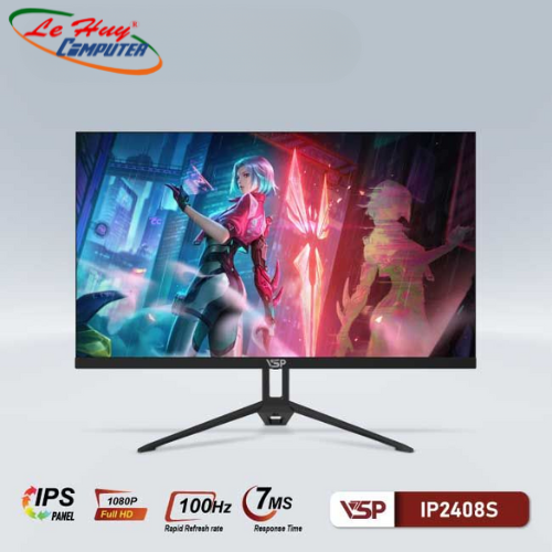 Màn Hình VSP Ips THINKING 24inch Tràn Viền IP2408S - 100hz - Hàng Chính Hãng