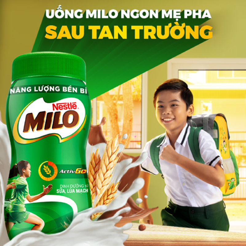 Hình ảnh Sữa lúa mạch Nestlé MILO Nguyên chất 400g (hũ nhựa) - Giao mẫu ngẫu nhiên