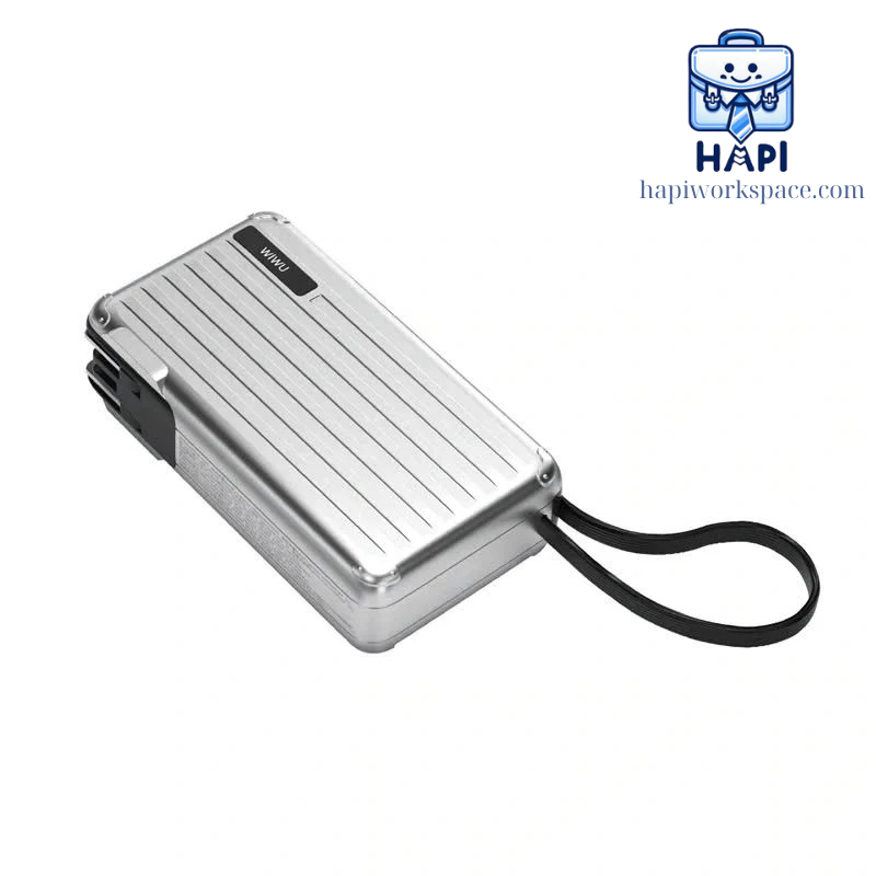 Sạc dự phòng hàng chính hãng WiWU Summit 10.000mAh 30W Wi-P045: Tích hợp cáp Type-C, kiêm củ sạc 65W đa năng