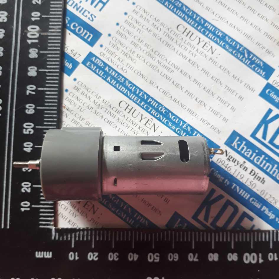 Động cơ giảm tốc RS-390 6-12V 123-240V/P, trục vặn, 0.9A 136g kde2561