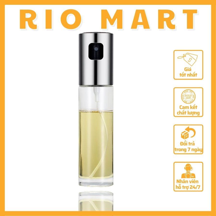 Bình Xịt Dầu Ăn Cho Nồi Chiên Không Dầu, Chai Xịt Thủy Tinh Phun Sương 100ml - R30 RIOMART
