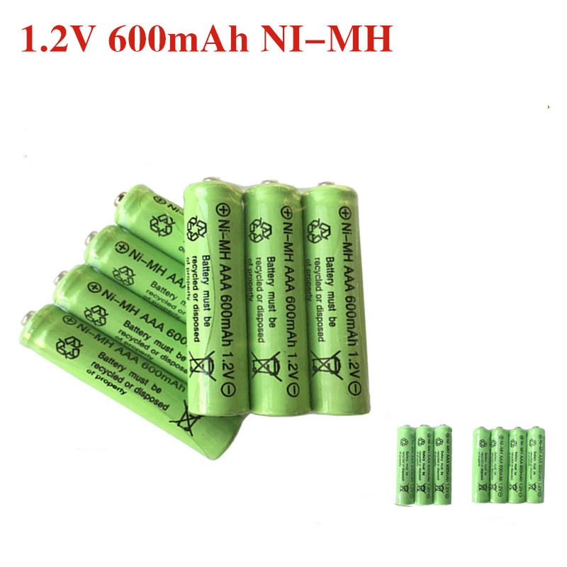 Pin sạc AAA 1.2V 600mah dành cho ô tô điều khiển, khay pin nuôi nguồn