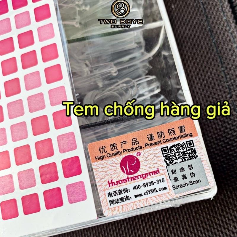 Móng úp HSM from vuông, hộp 500tip, nail box