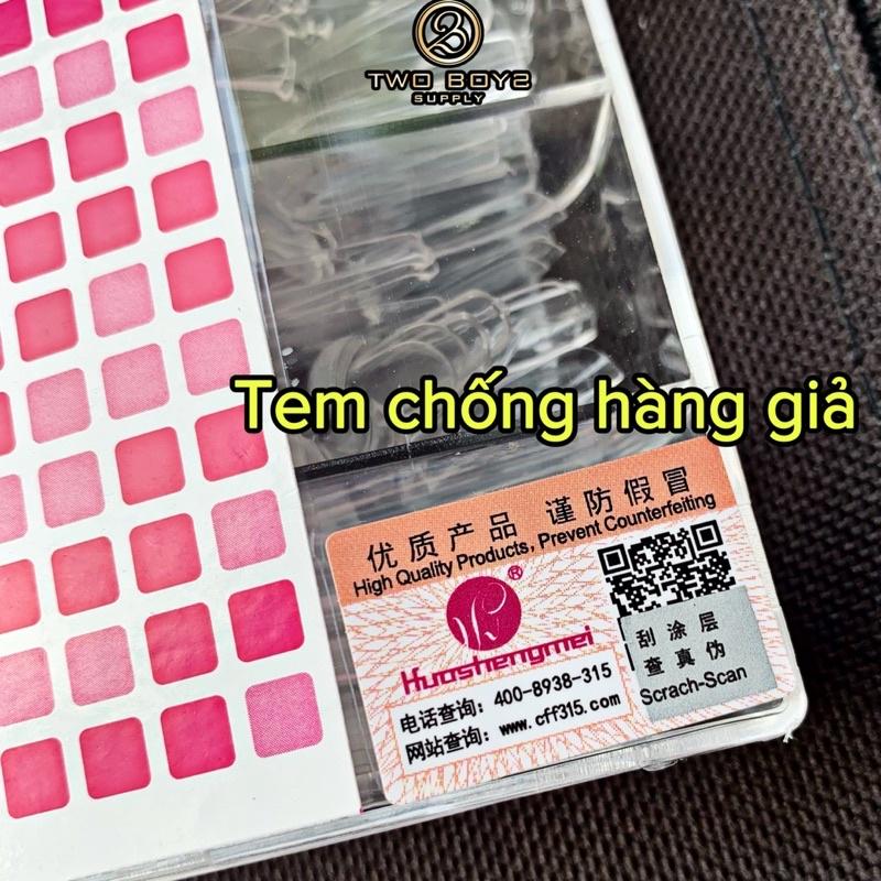 móng úp HSM from vuông, hộp 500tip, nail box