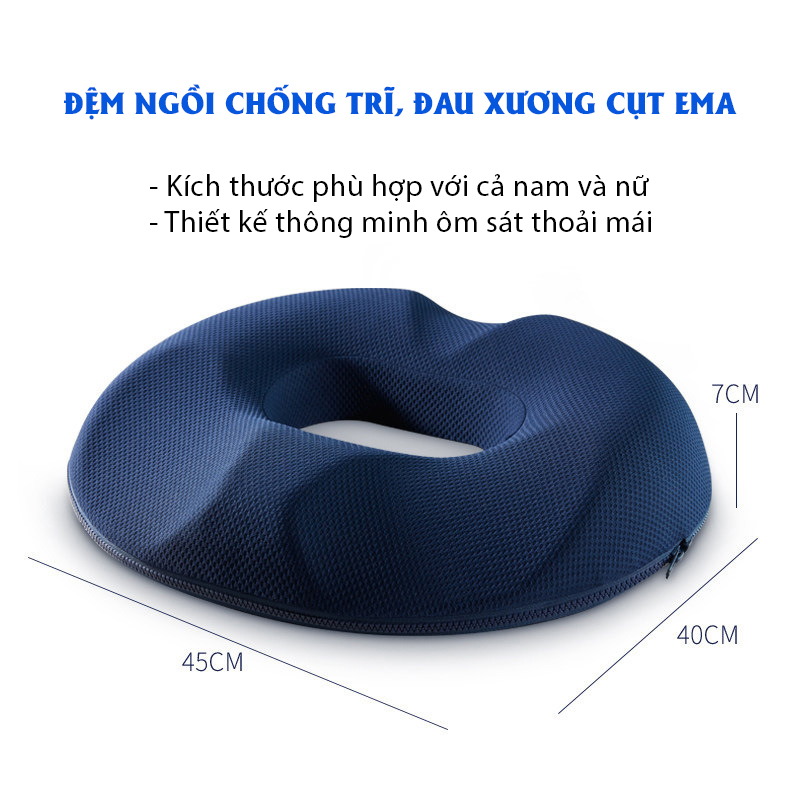 Đệm ngồi chống trĩ, đau xương cụt Ema cho dân văn phòng, lái xe, phụ nữ sau sinh