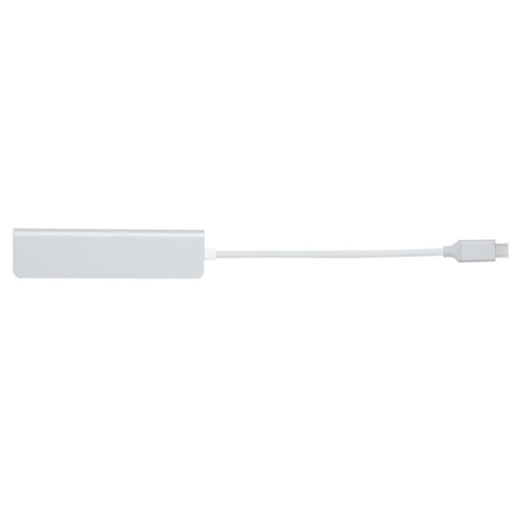USB-C Hub, Type-C Adapter with HDMI, 3 USB 3.0, Durable Aluminum Converter For MacBook Pro , Silver