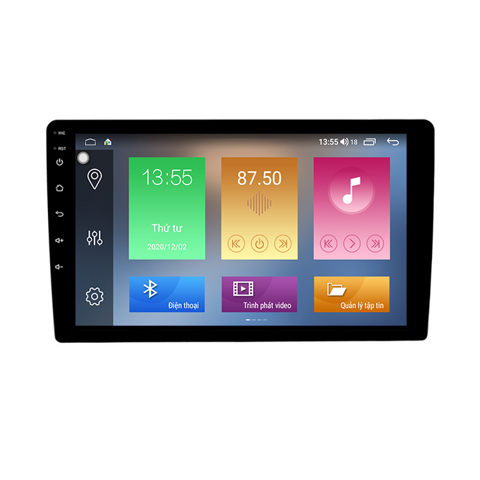 Màn hình DVD android 9-10inch 4G, Wifi, Ram 4G, Rom 64G - Hệ điều hành: Android 10.0 - Tích hợp điều khiển giọng nói - Màn hình QLED siêu nét