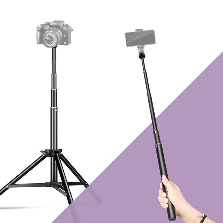 Giá đỡ cầm tay selfie dành cho điện thoại di động đặc biệt Gậy chụp ảnh tự sướng cho điện thoại di động phát sóng trực tiếp Giá đỡ ba chân ổn định 1,6 mét sử dụng kép