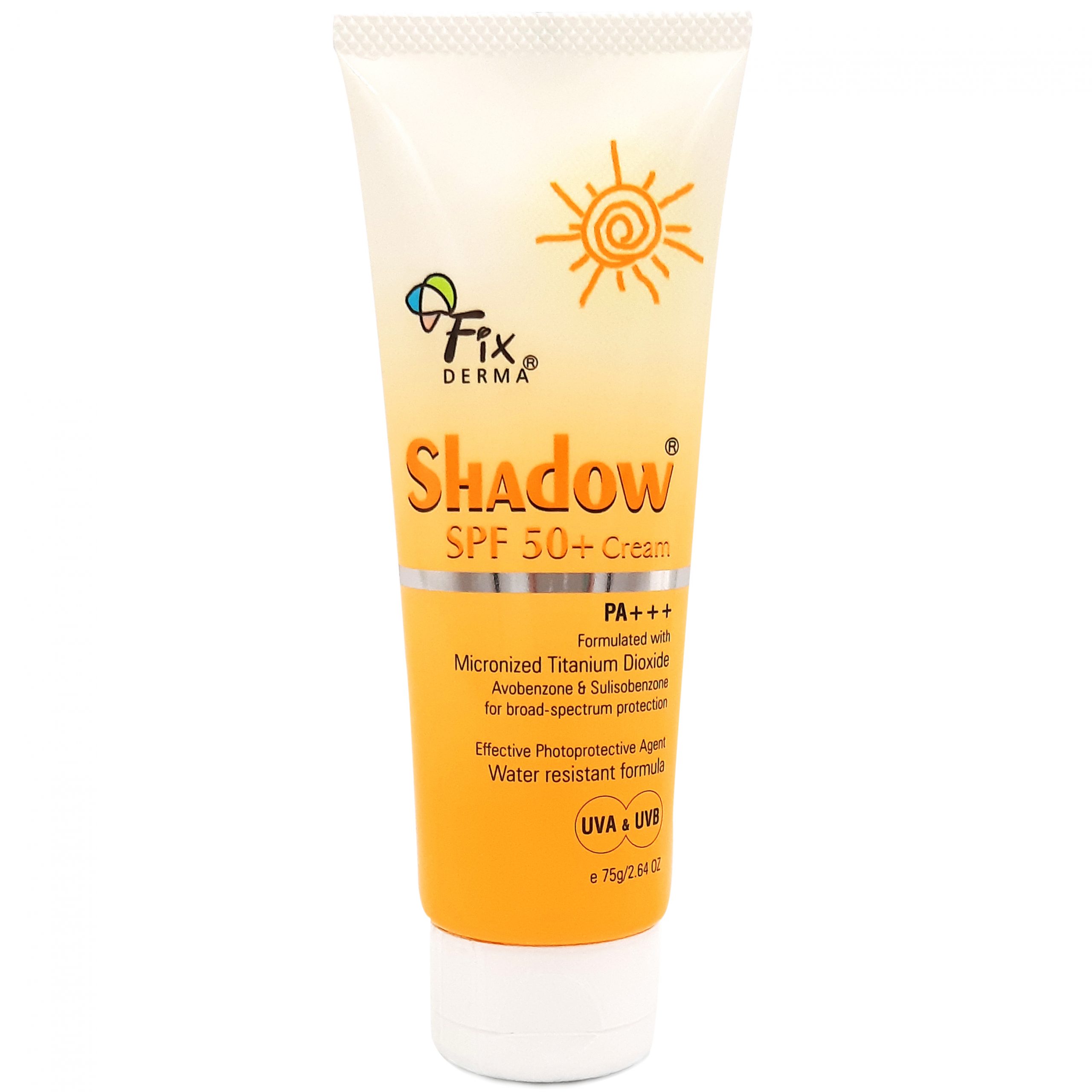 [Quà tặng] Kem chống nắng Fixderma Shadow Cream SPF50 + 75g + Tặng 1 kem tẩy da chết dạng hạt Sebamed 10ml