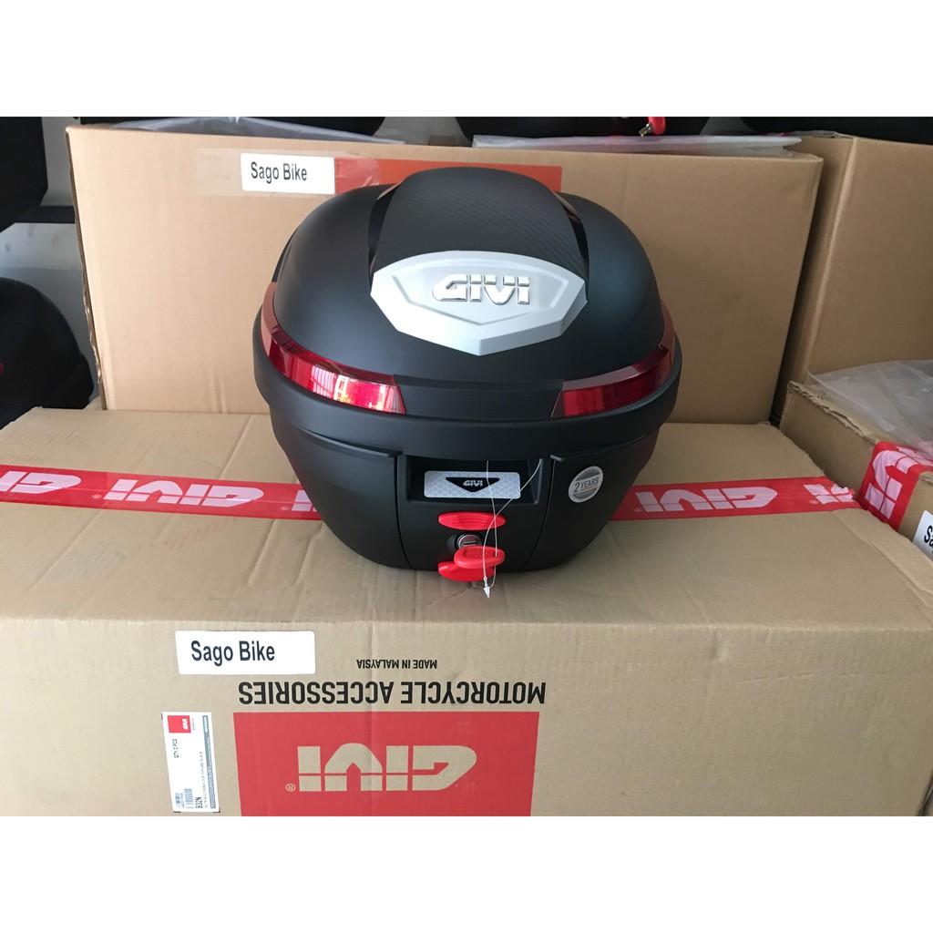 Thùng givi B270N 27 lit, kèm đế, ốc gắn, thùng gắn sau xe máy