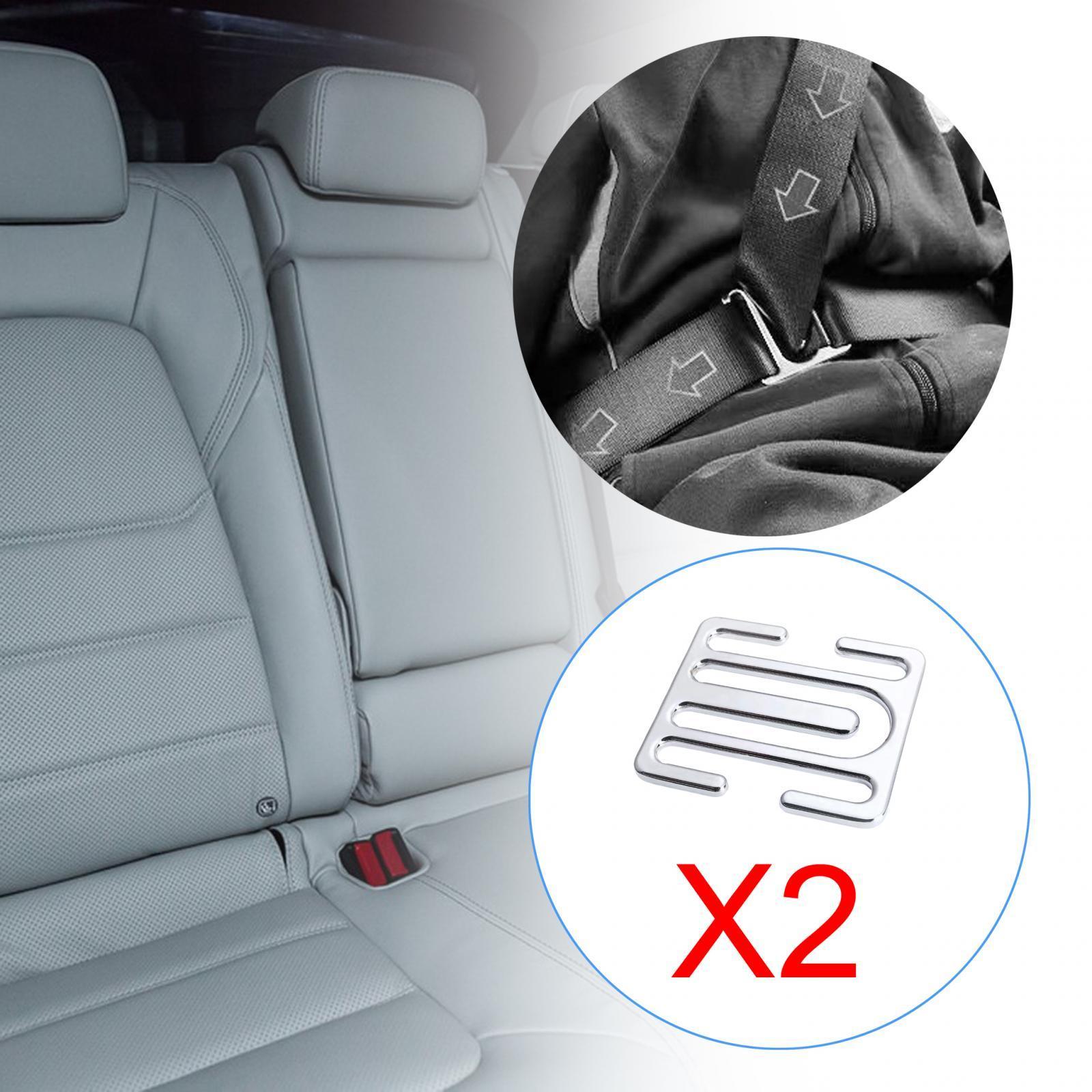 Metal Seat Belt Adjuster Vehicle Accessory Easy Installation Seat Belt Clips