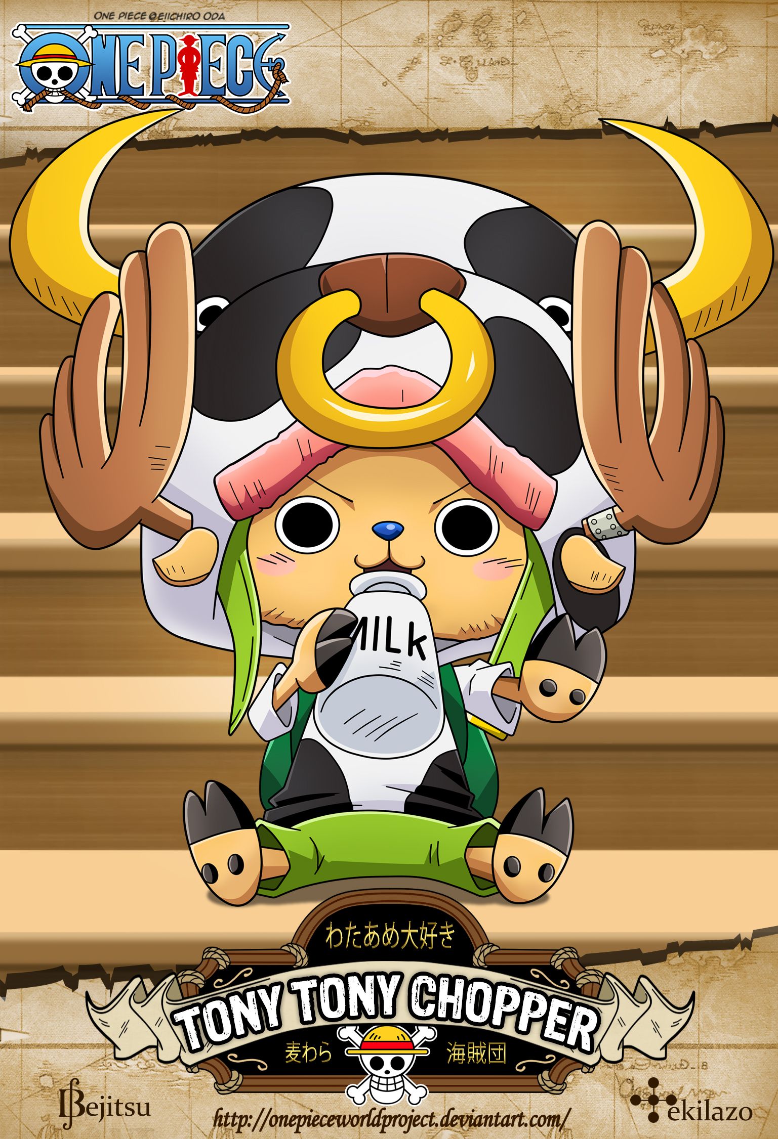 Bộ 10 bức tranh decal dán tường one piece luffy