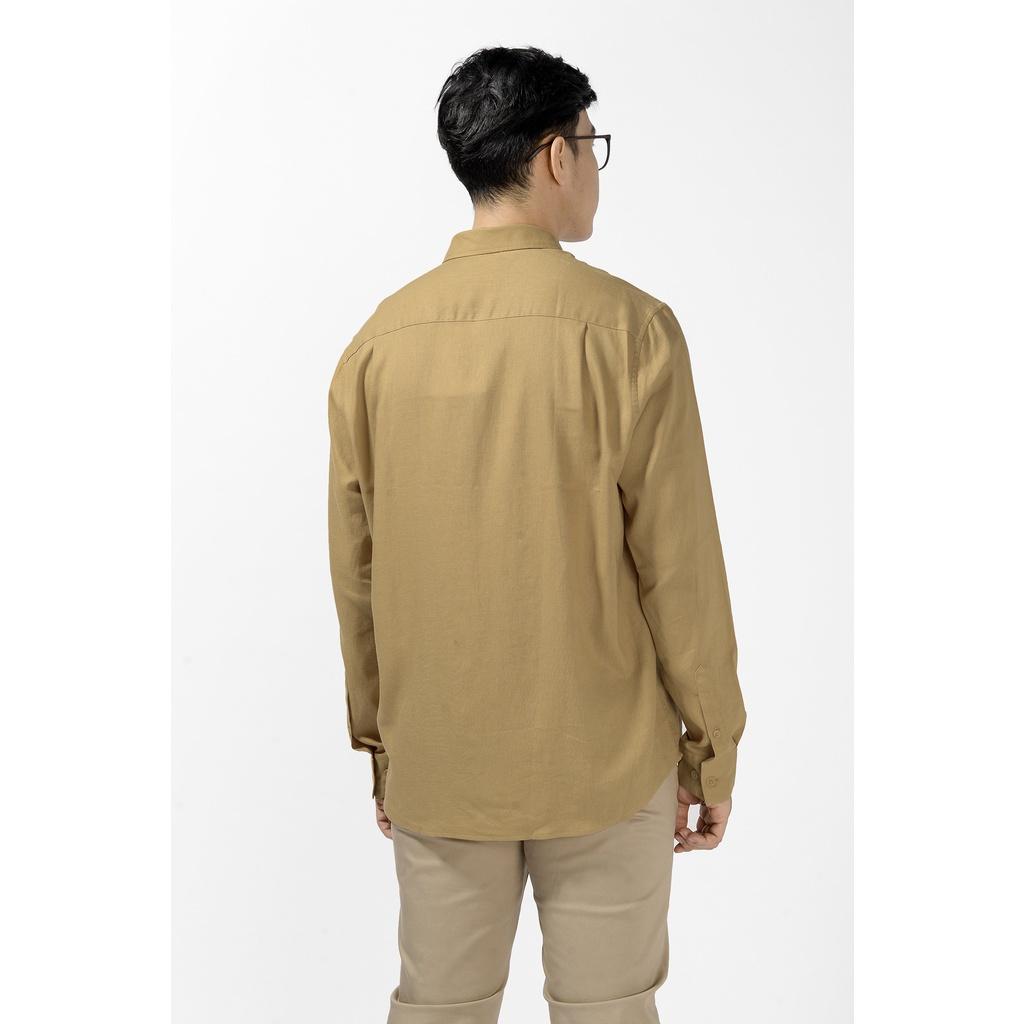 Áo sơ mi tay dài, cổ thường. Linen. REGULAR form - Routine 10S21SHL001C