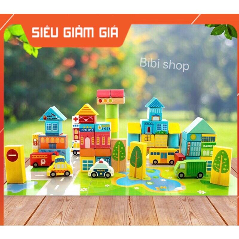 Bộ Đồ Chơi Đô Thị 62 chi tiết cho bé