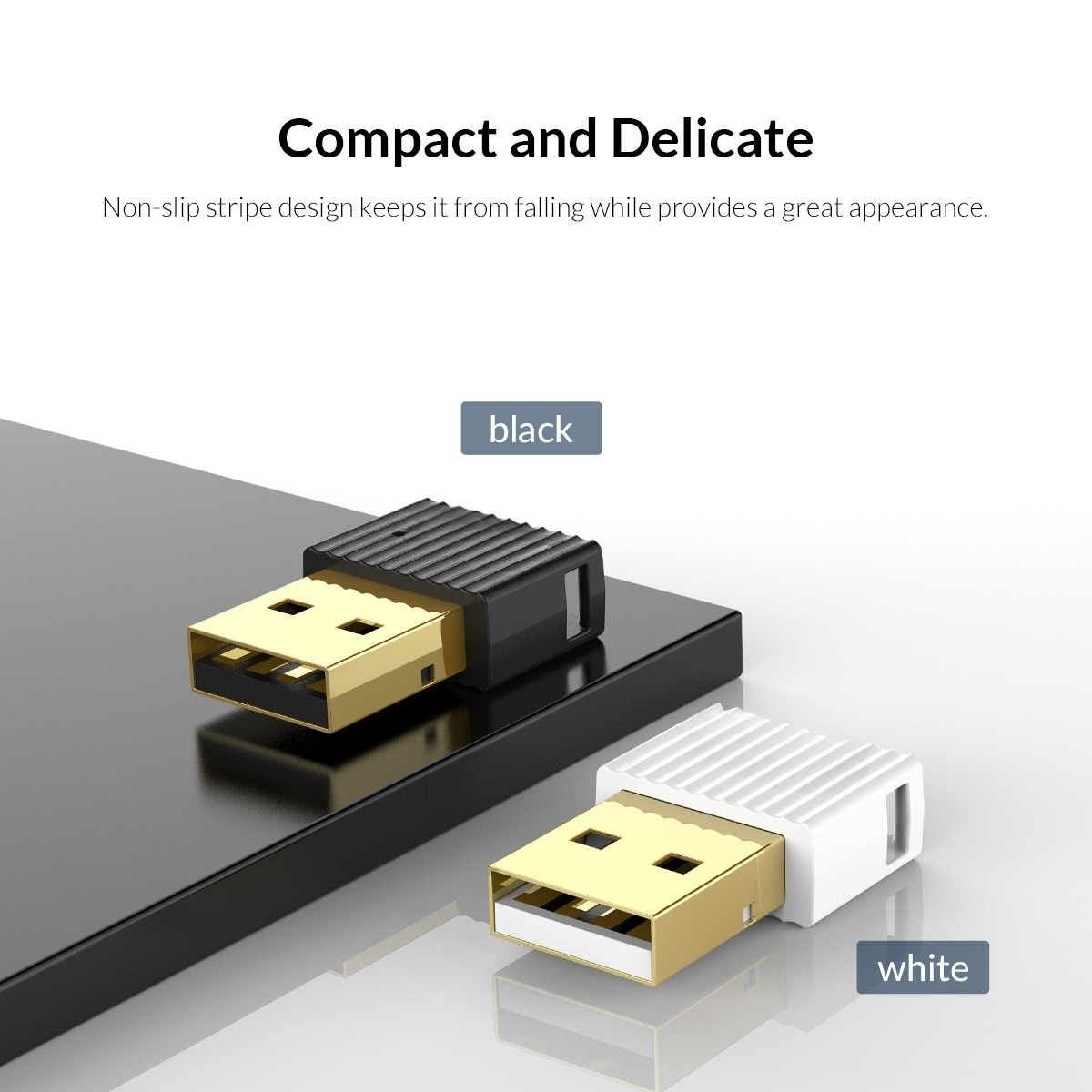 Thiết Bị Kết Nối Bluetooth 5.0 Qua USB BTA-508 Màu Đen - Hàng Chính Hãng