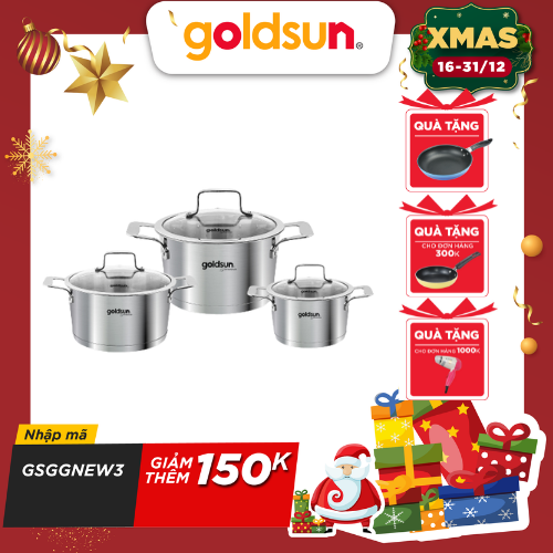 Bộ Nồi Inox Goldsun GD26-3506SG