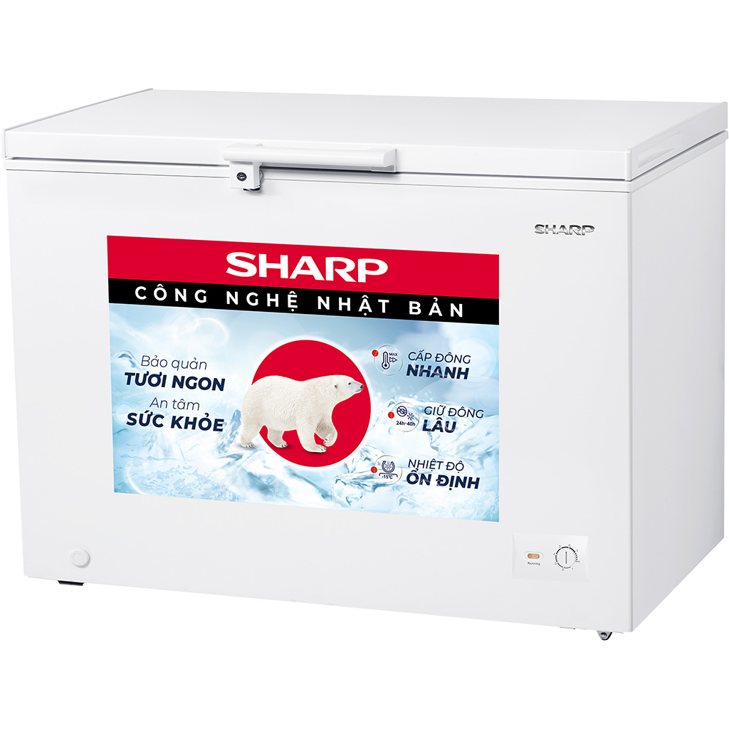 Tủ đông Sharp 380L FJ-C380V-WH - Chỉ giao Hà Nội