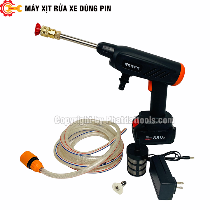 Máy rửa xe chạy pin