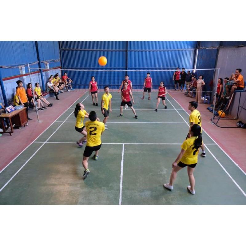 Bóng chuyền hơi A Huy 200g loại tốt, chuẩn tròn TẶNG kim bơm bóng nam nữ- LYLYSPORTS