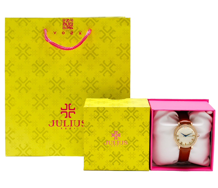 Đồng hồ nữ Julius Hàn Quốc JA-585LC dây da