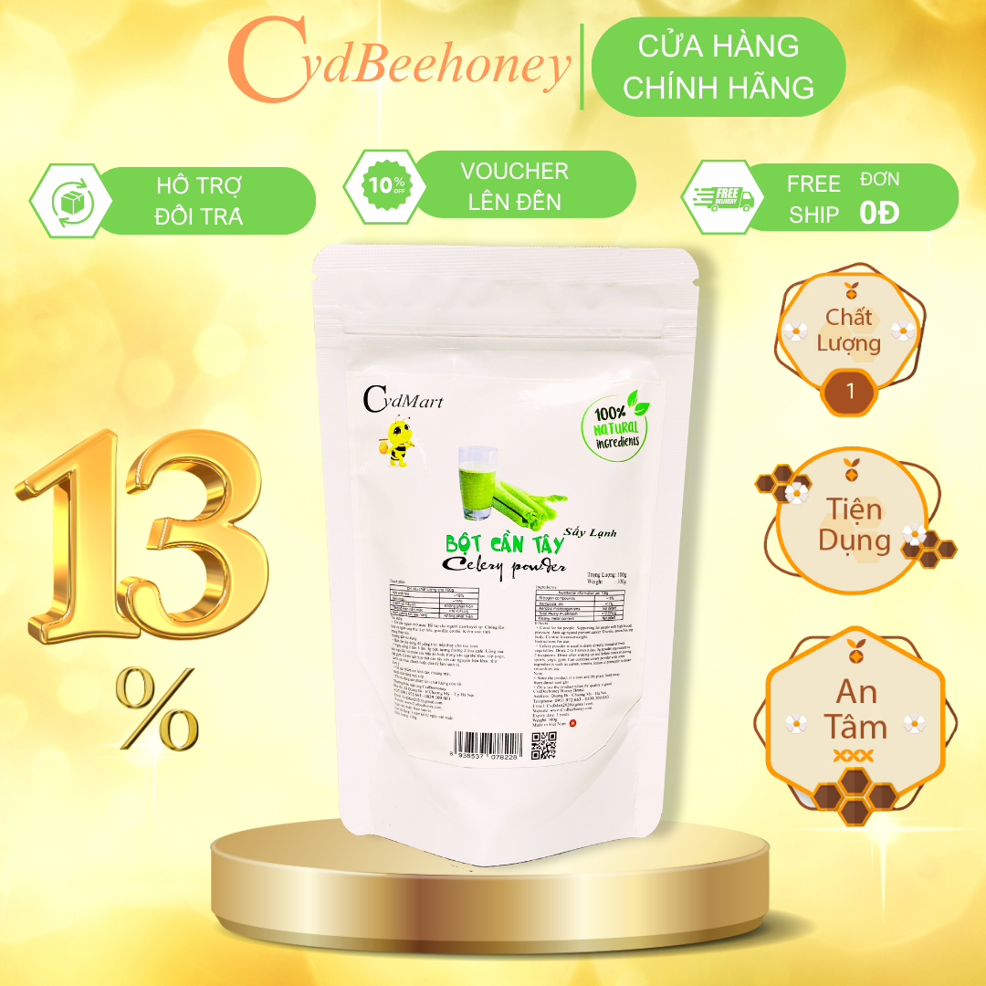 Bột Cần Tây Sấy Lạnh Cvdmart 100g - Celery powder CvdMart