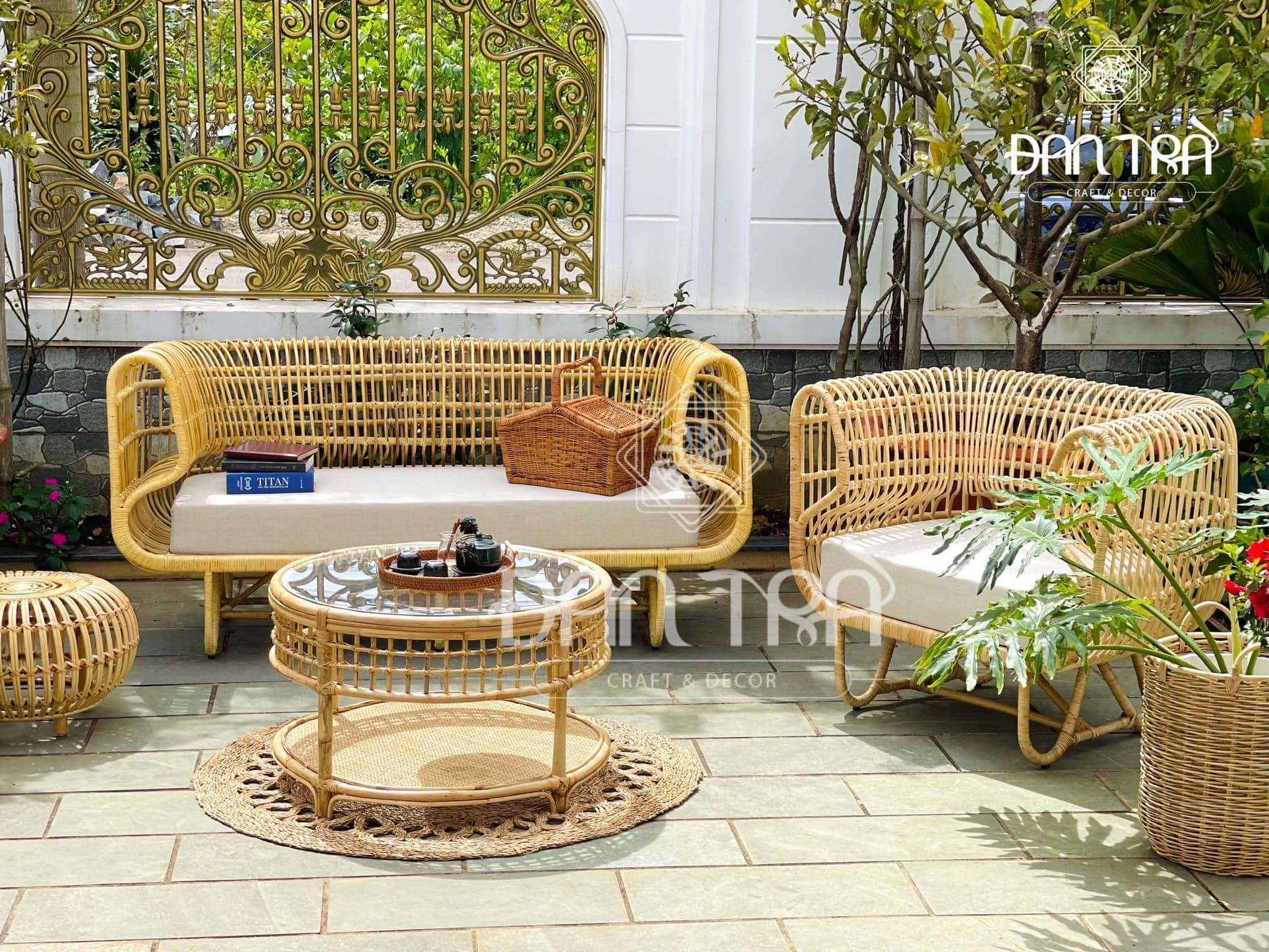 Ghế Mây Đơn Nest Dáng Vuông Cao Cấp - Ghế Mây Thư Giãn-Ghế Mây Decor Phòng-Nội Thất Mây Tre Đan