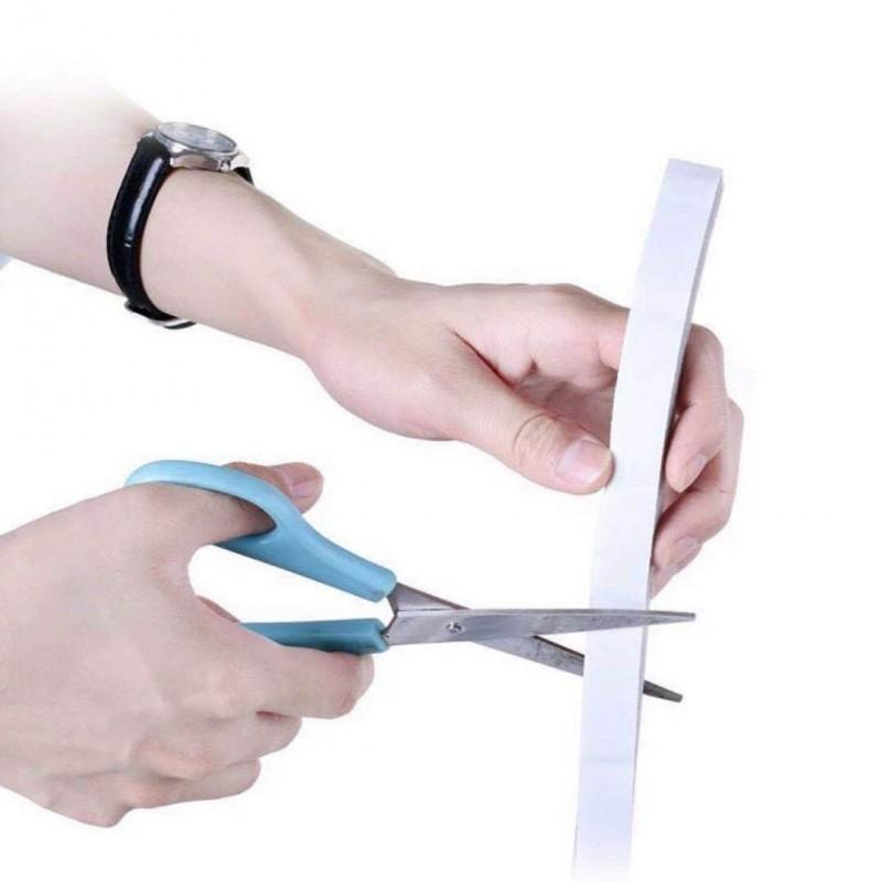 gioăng mút xốp dày nhiều cỡ dán khe khung cửa cách âm giảm chấn chống bụi dài 2 mét - Đen