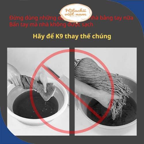 Chổi Lau Nhà Thông Minh Tách nước và Lọc Bụi Bẩn Xoay 360 độ lau mọi ngóc ngách trong nhà, Chổi lau nhà đa năng