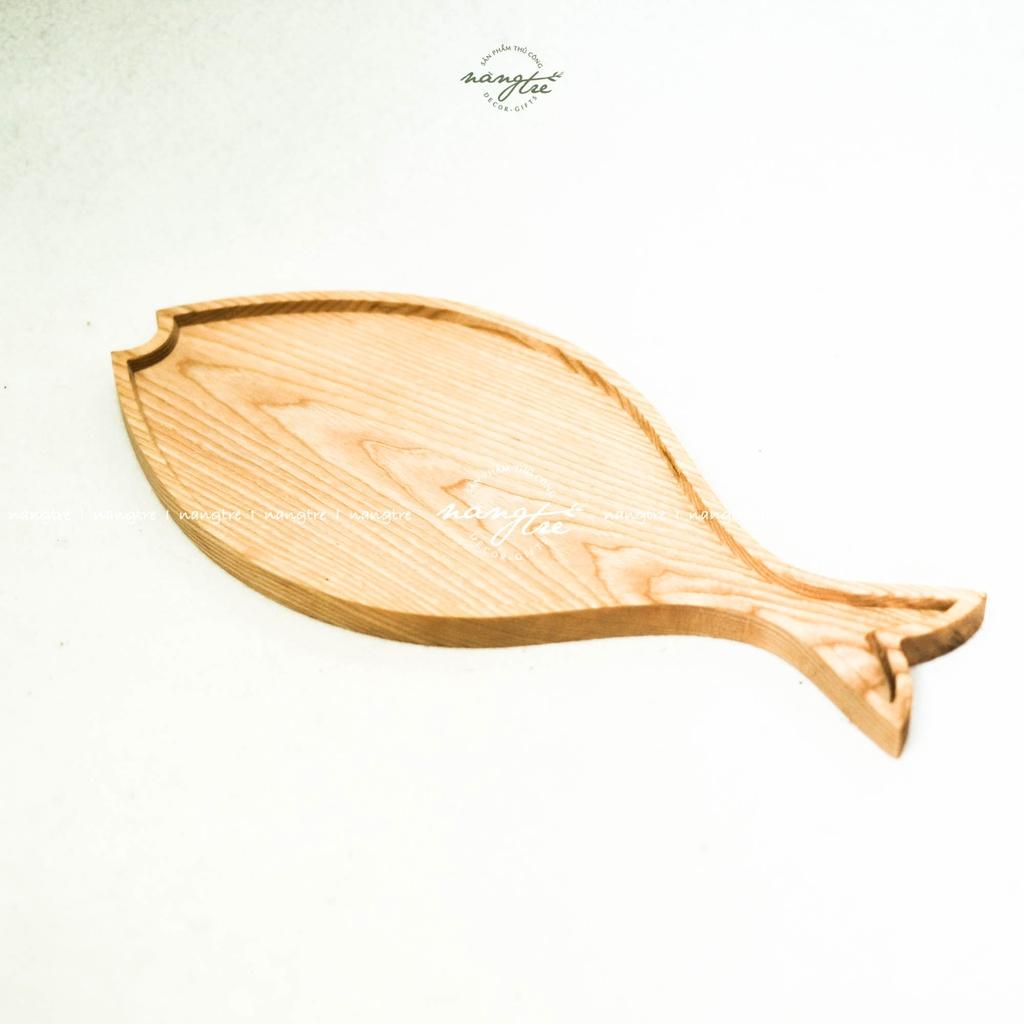 Khay gỗ hình cá- khay gỗ tự nhiên
