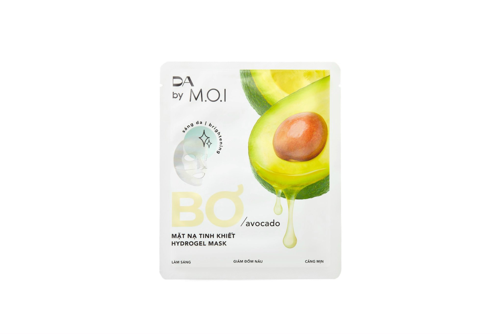 Set 3 miếng Mặt Nạ Bơ Tinh Khiết Hydrogel DA BY M.O.I Dưỡng ẩm - Sáng da - Trẻ hoá