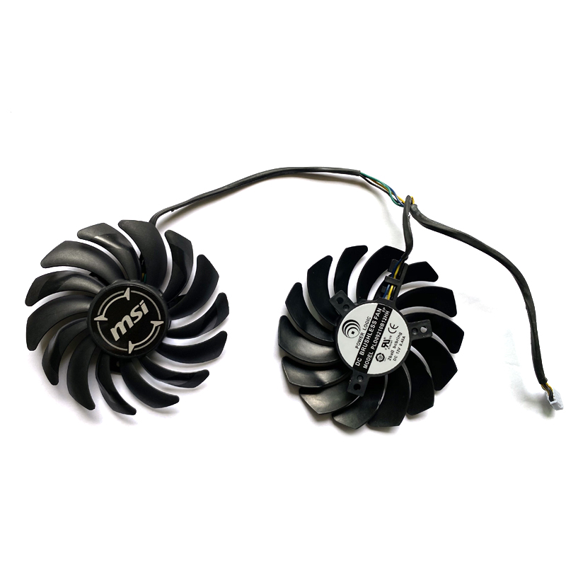 New DIY 87MM PLD09210S12HH 4Pin Cooler Fan MSI ARMOR R&X470 R&X 480 R&X570 R&X580 Graphics Video Card Cooling Fans