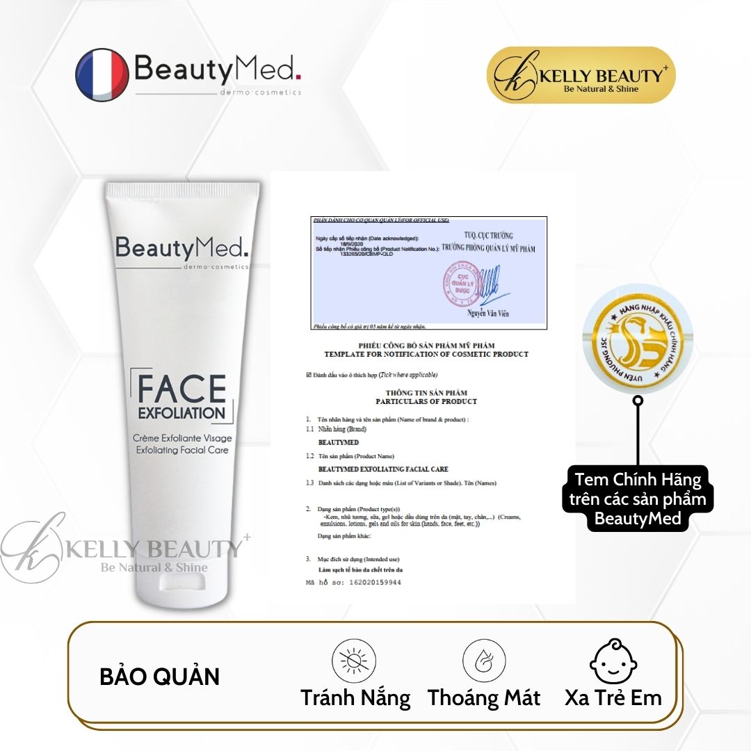 Tẩy Tế Bào Chết Vật Lý BeautyMed Face Exfoliation | Kelly Beauty