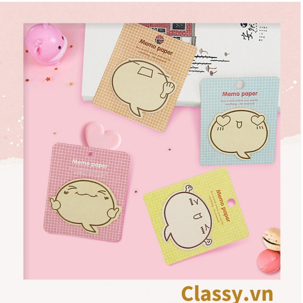 Giấy note, giấy ghi chú Classy hoạ tiết inbox me độc đáo nhiều màu pastel PK1416