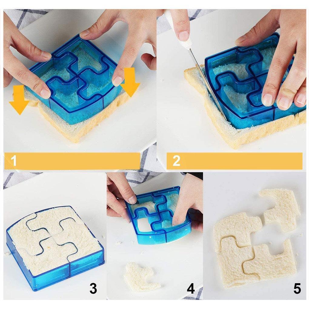 Plastic Sandwich Mold Kit Adorable Reusable Washable DIY Parent-Child Cakes Baking Mould Indoor Outdoor House