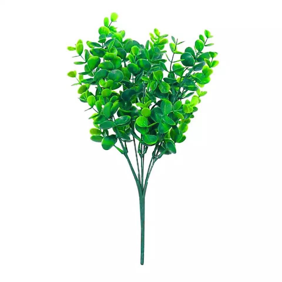 Cành cỏ nhân tạo xanh cao 30cm trang trí điểm bình hoa