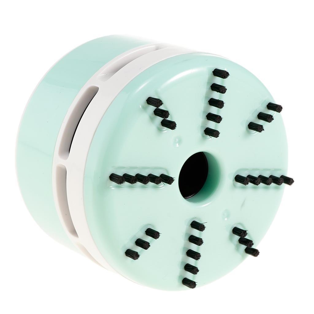 Mini Round Portable Handheld Cordless Tabletop Crumb Sweeper Desktop Dust Vacuum Cleaner Keyboard Cleaning Tool Battery Operated