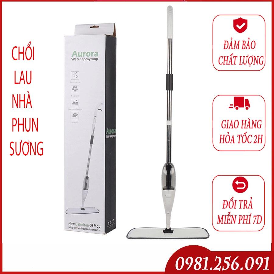 Cây Lau Nhà Phun Sương Thông Minh Xoay 360 Độ,Tay Cầm Inox Tiện Lợi Chắc Chắn