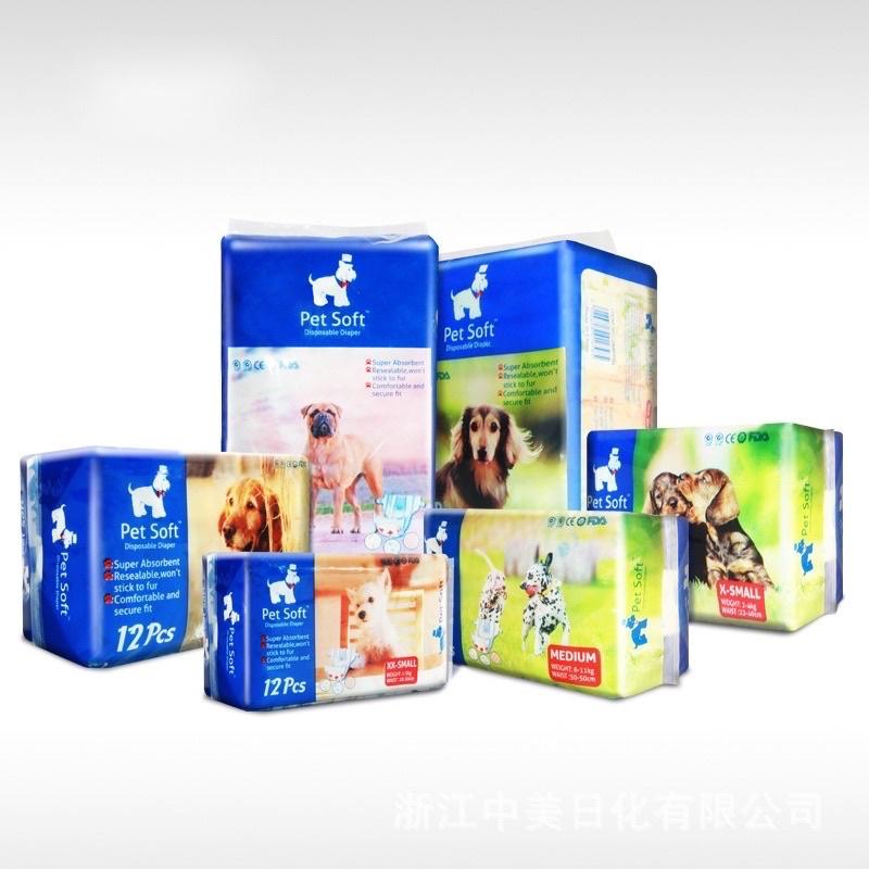 Tã cho chó, Bỉm chó Cái Pet Soft 1 bịch 12 chiếc chống thấm cực tốt