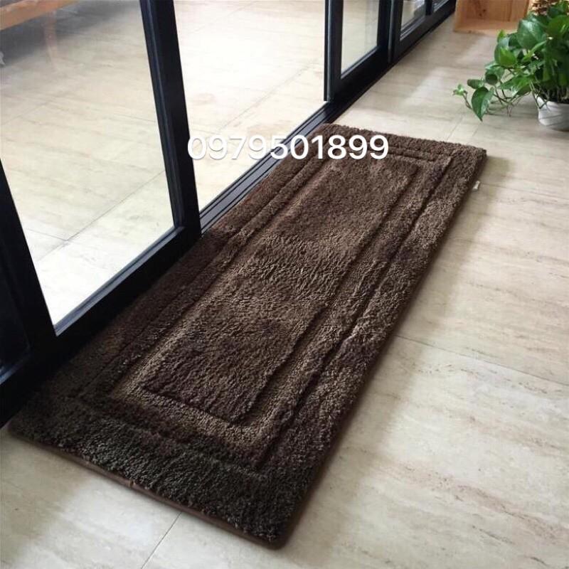 Thảm chùi chân,Thảm lau chân lông dài cao cấp size lớn50x 150cm và 50x120cm