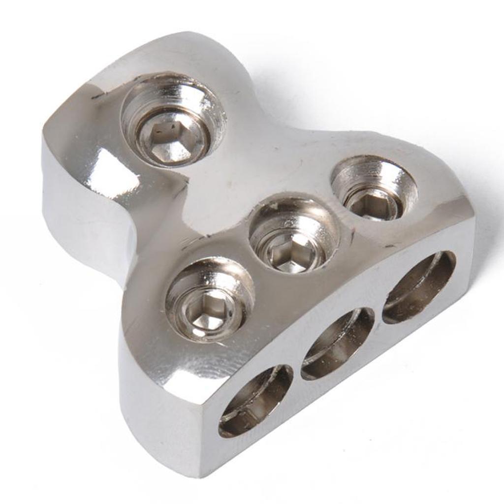 3-Way Car Audio Stereo Amp Power/Ground Cable Splitter Distribution Block