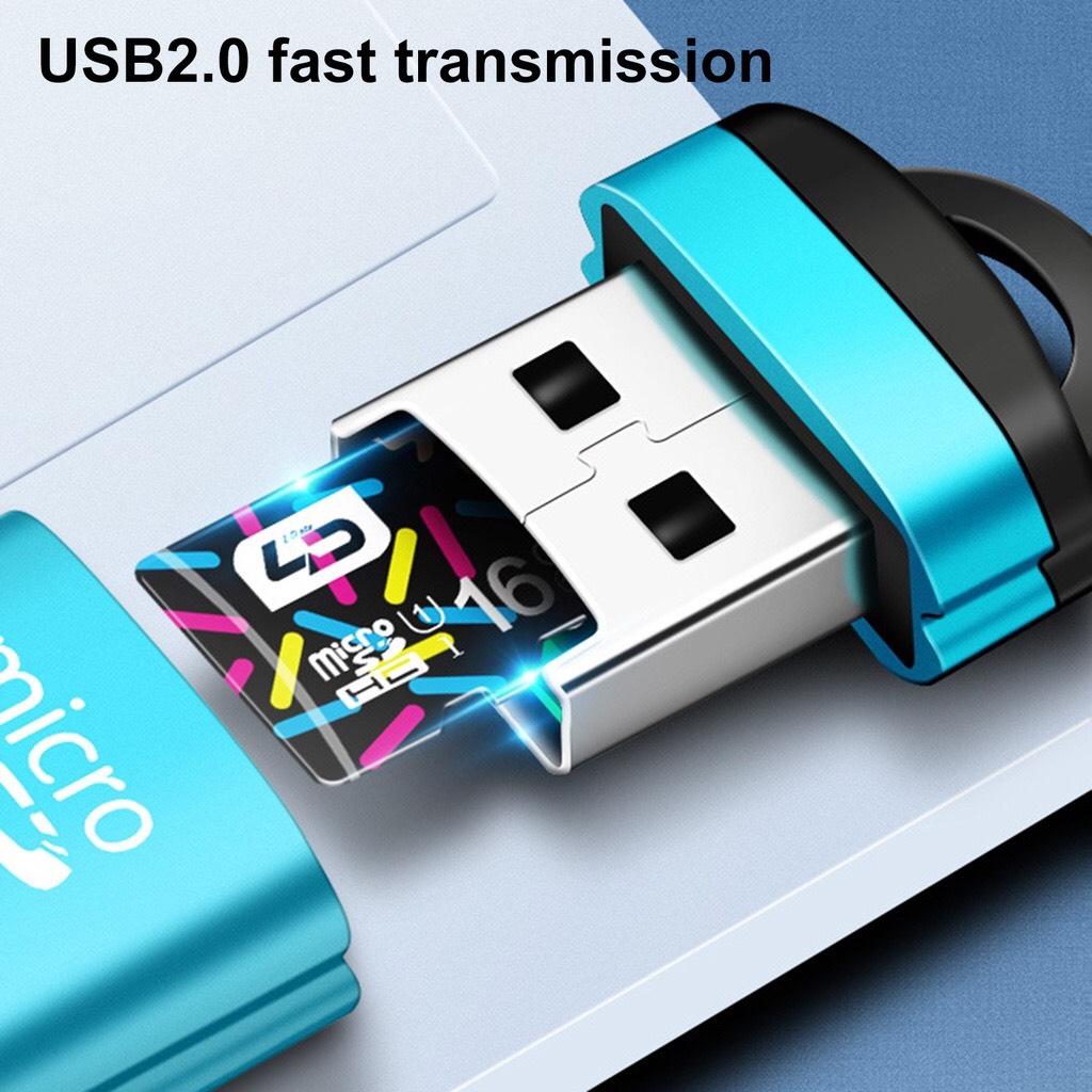 Đầu Đọc Thẻ Nhớ TF USB TF Bằng Hợp Kim Nhôm Tốc Độ Cao BMM1 - giao hình và màu ngẫu nhiên