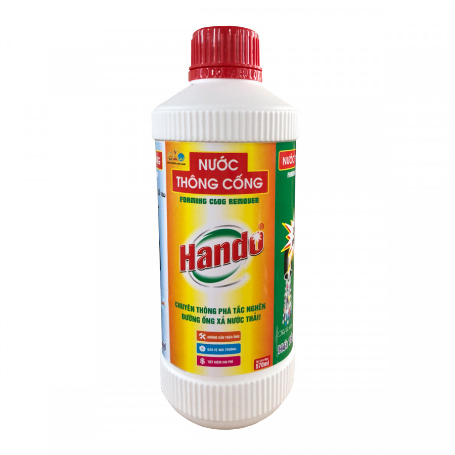 Nước thông tắc đường ống Hando 570ml Nội địa