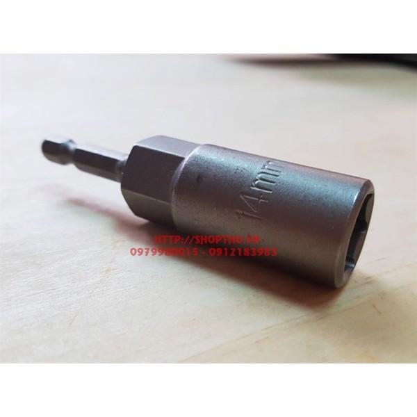 Đầu bắn bulong tuýp dài - chuôi máy bắn vít - cỡ 14mm