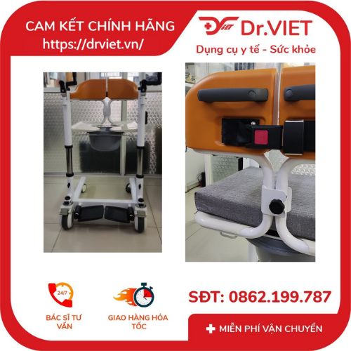 Khung đẩy có ghế ngồi, có tay nâng TAJERMY-TJM-KD02  trợ thủ đắc lực cho những người gặp khó khăn trong việc di chuyển  từ khung đẩy sang ghế sofa, giường, nhà vệ sinh, ghế,... hoặc giúp y tế, người nhà dễ dàng chăm sóc bệnh