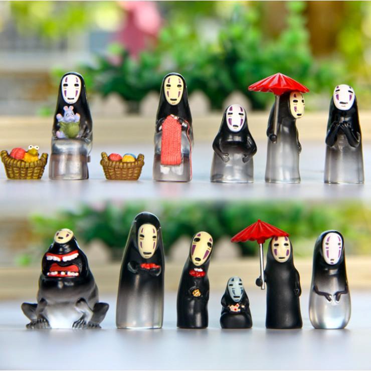 Mẫu mô hình Vô diện cầm ô đỏ dùng trang trí tiểu cảnh, terrarium, móc khóa, DIY