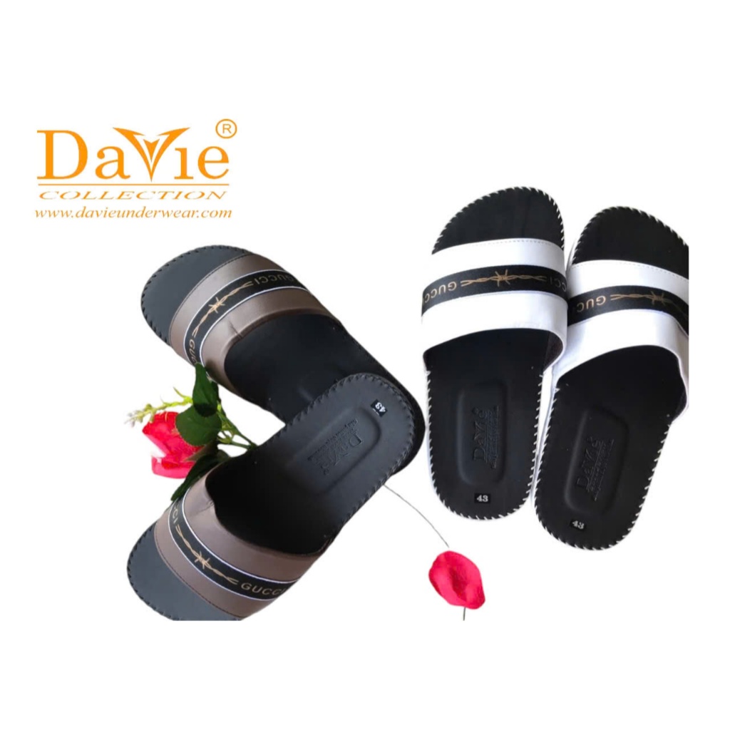 Dép Nam Quai Ngang Thương Hiệu Davie Mã Dvsd05 Đế Bằng Chống Trơn Trượt