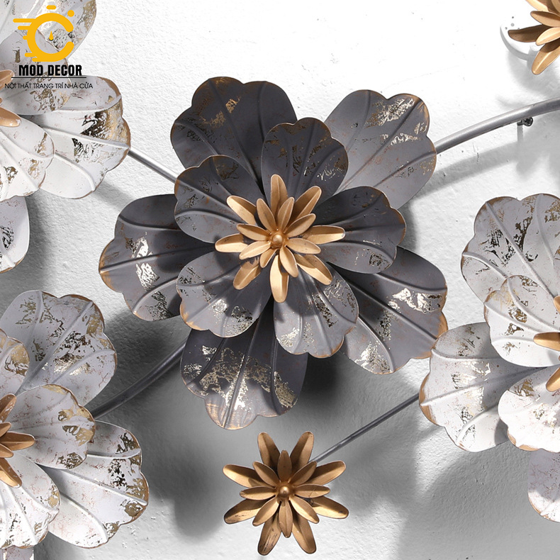 Tranh sắt treo tường trang trí MOD Decor, phong cách Bắc Âu nghệ thuật Lianzhang JJT mã 2087