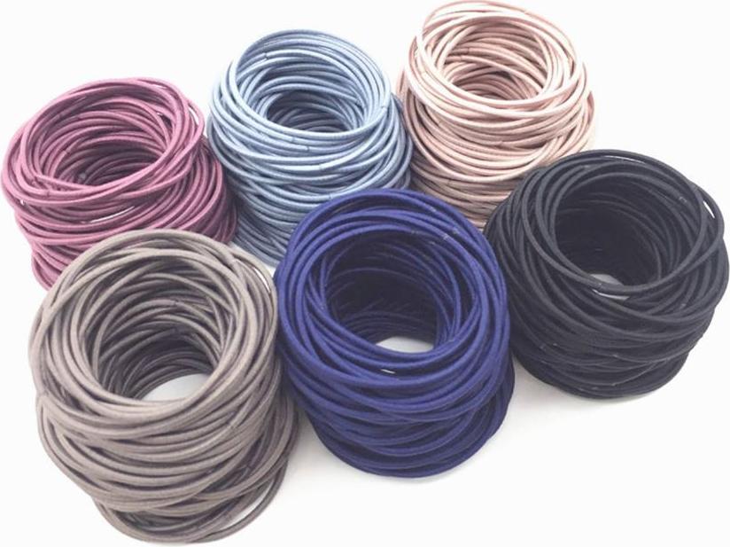Sét 100 thun cột tóc kèm túi zip , màu sắc phù hợp với mọi lứa tuổi